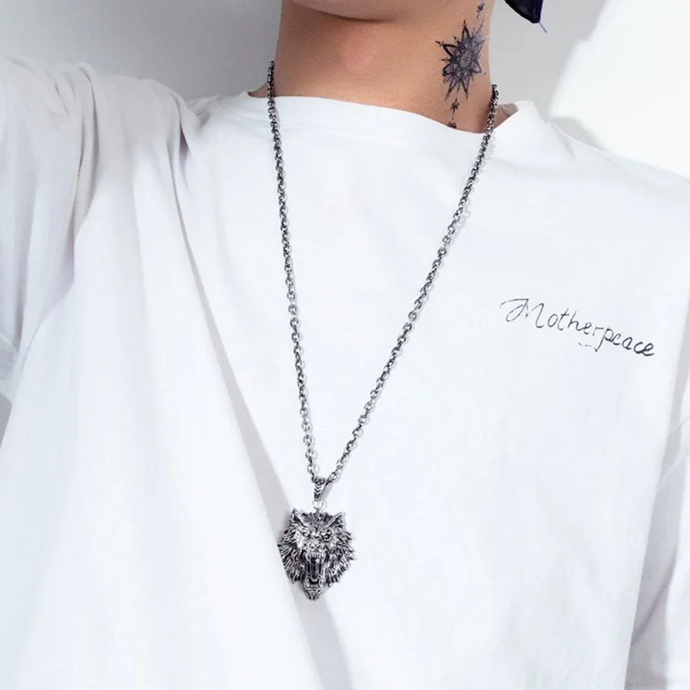 wolf head necklace - Picture 2 of 5